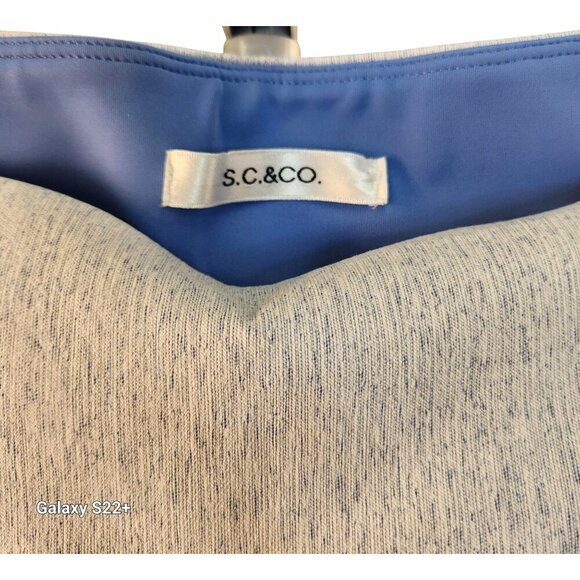 S & Co Womens Skort Size Large Activewear Gray & Blue Pull-On Stretch Comfort Sh - Picture 10 of 11
